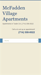 Mobile Screenshot of mcfaddenvillageapts.com